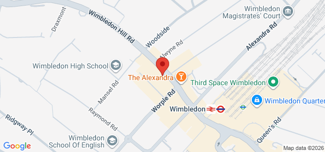 Map showing The Sushi Co - Wimbledon in London