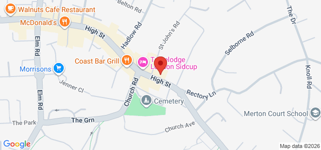 Map showing The Sushi Co - Sidcup in Sidcup