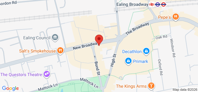 Map showing The Sushi Co - Ealing in London