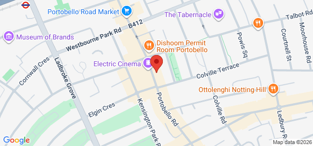 Map showing The Sushi Co - Notting Hill in London
