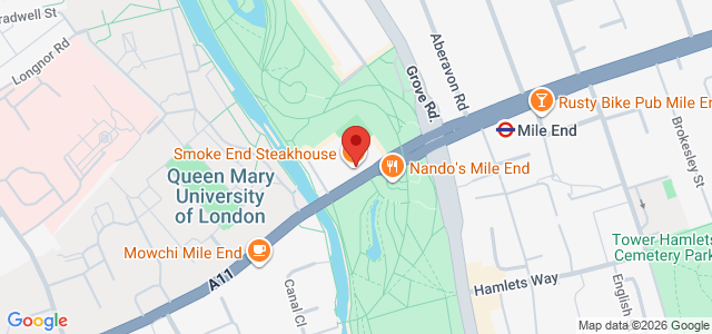 Map showing The Sushi Co - Mile End in London